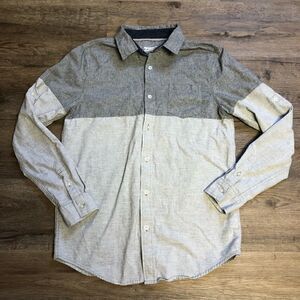 Arizona long sleeve gray collared shirt size XL 18/20